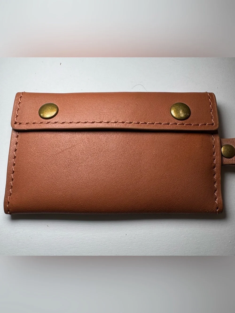 Hartmann Belting Leather Fold-Over Wallet / Key Case or luggage tag
